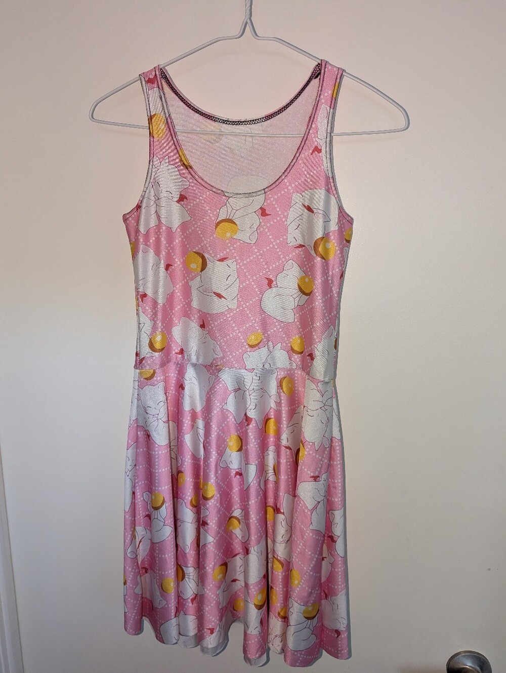 Kawaii Anime Cat Print Skater Dress